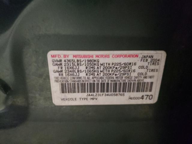 Photo 11 VIN: JA4LZ31F34U058765 - MITSUBISHI OUTLANDER 