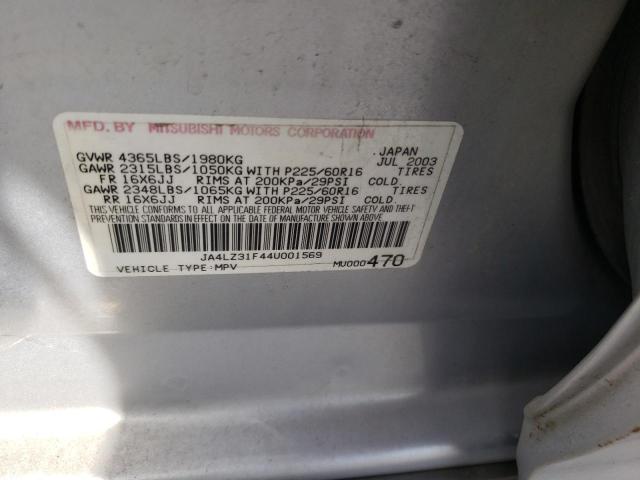 Photo 12 VIN: JA4LZ31F44U001569 - MITSUBISHI OUTLANDER 