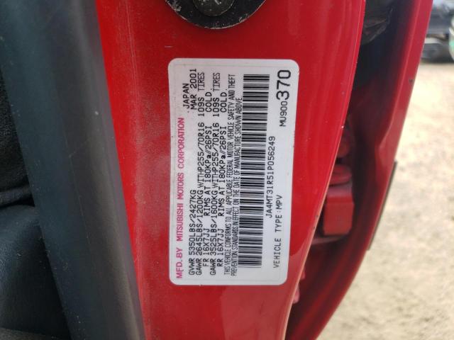 Photo 11 VIN: JA4MT31R51P056249 - MITSUBISHI MONTERO SP 