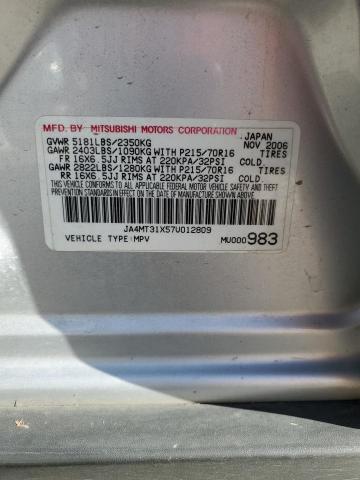 Photo 11 VIN: JA4MT31X57U012809 - MITSUBISHI OUTLANDER 