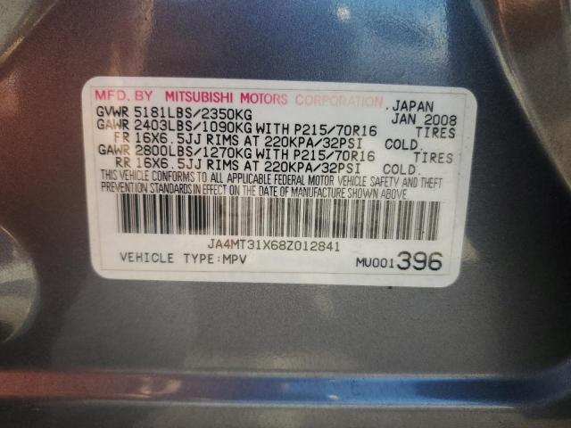 Photo 12 VIN: JA4MT31X68Z012841 - MITSUBISHI OUTLANDER 