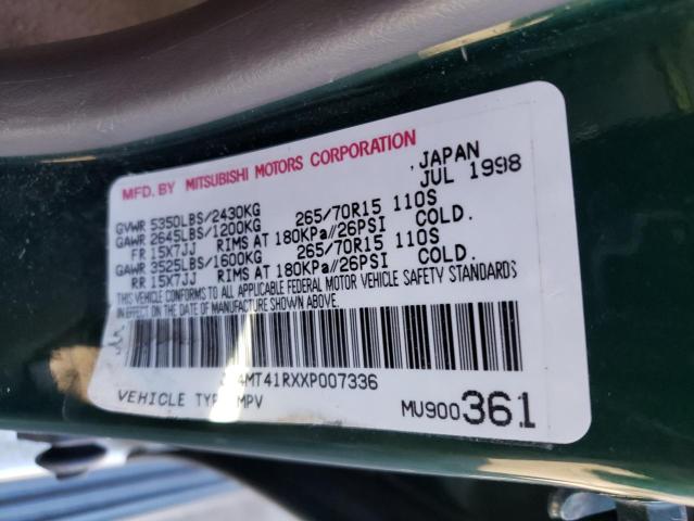 Photo 11 VIN: JA4MT41RXXP007336 - MITSUBISHI MONTERO 