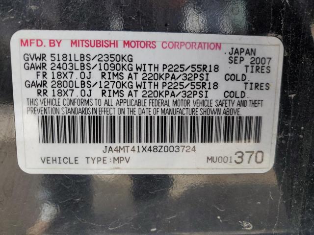 Photo 11 VIN: JA4MT41X48Z003724 - MITSUBISHI OUTLANDER 