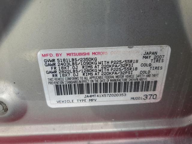 Photo 13 VIN: JA4MT41X57Z020353 - MITSUBISHI OUTLANDER 