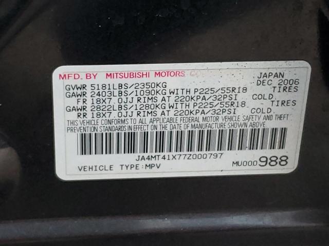 Photo 12 VIN: JA4MT41X77Z000797 - MITSUBISHI OUTLANDER 