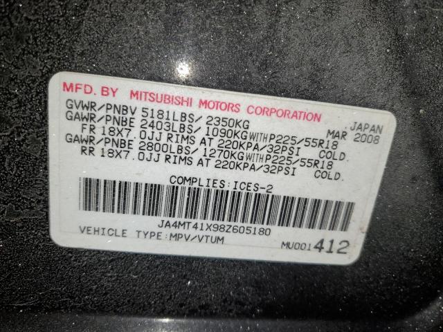 Photo 11 VIN: JA4MT41X98Z605180 - MITSUBISHI OUTLANDER 