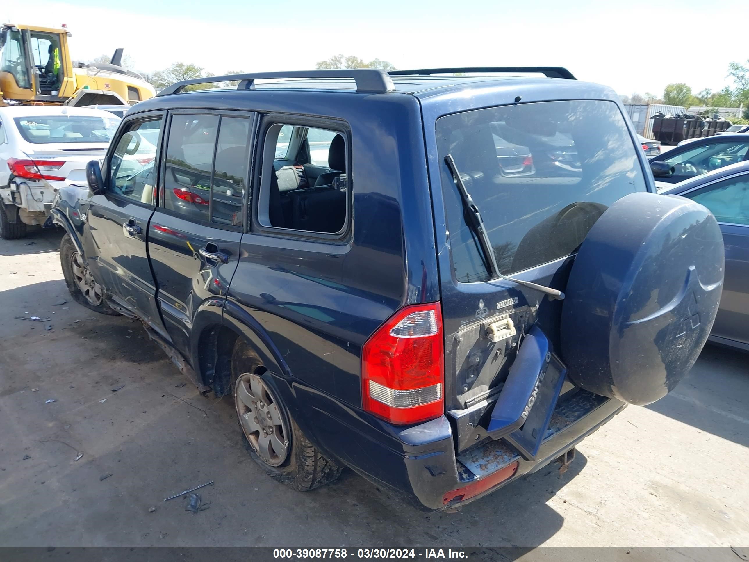 Photo 2 VIN: JA4NW51S73J033863 - MITSUBISHI MONTERO 