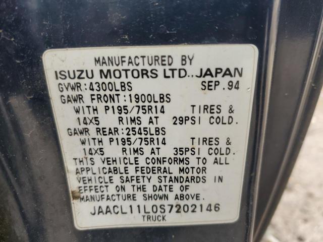 Photo 11 VIN: JAACL11L0S7202146 - ISUZU CONVENTION 