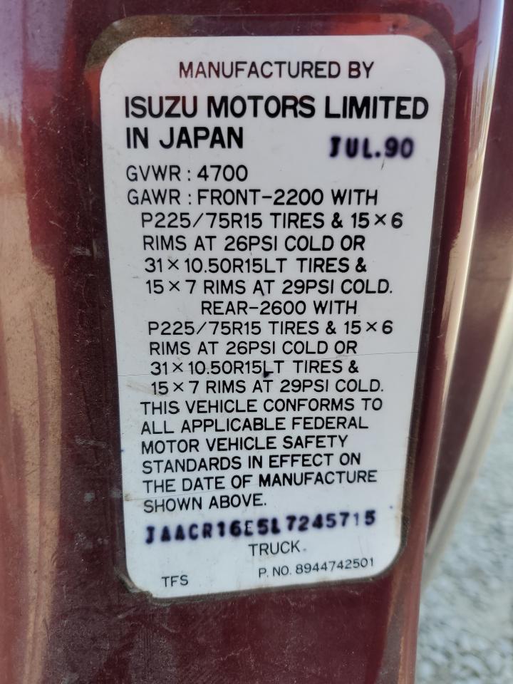 Photo 11 VIN: JAACR16E5L7245715 - ISUZU NULL 