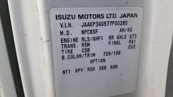 Photo 1 VIN: JAAKP34G577P00280 - ISUZU PICK 