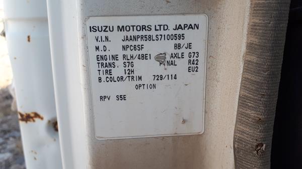 Photo 2 VIN: JAANPR58LS7100595 - ISUZU NPR 