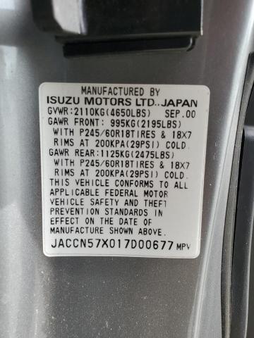 Photo 12 VIN: JACCN57X017D00677 - ISUZU VEHICROSS 