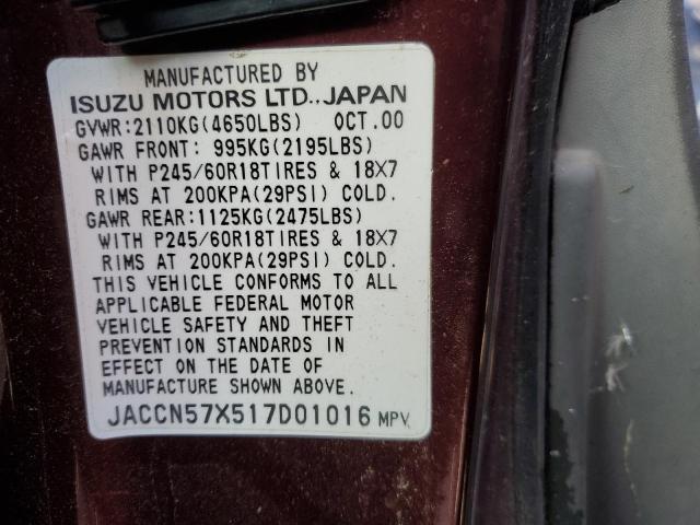 Photo 12 VIN: JACCN57X517D01016 - ISUZU VEHICROSS 