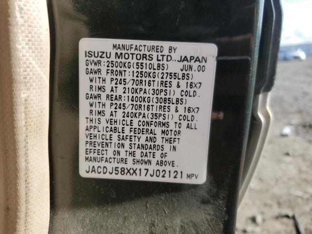 Photo 11 VIN: JACDJ58XX17J02121 - ISUZU TROOPER S 