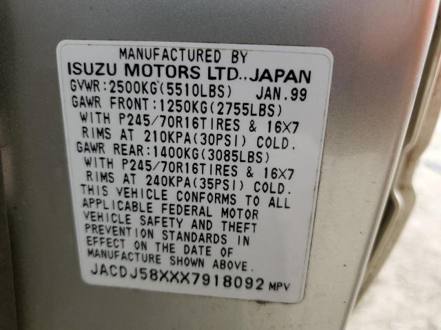 Photo 13 VIN: JACDJ58XXX7918092 - ISUZU TROOPER 