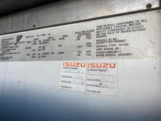 Photo 9 VIN: JALB4T170C7W00067 - ISUZU NPR 