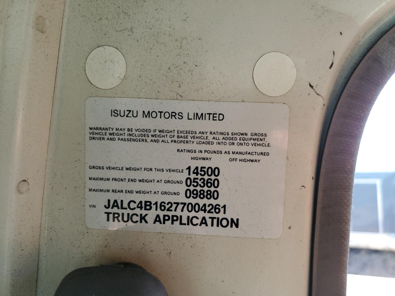 Photo 11 VIN: JALC4B16277004261 - ISUZU NPR 