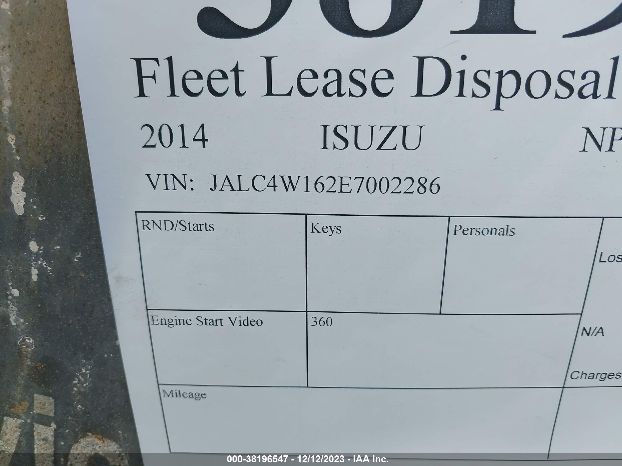 Photo 8 VIN: JALC4W162E7002286 - ISUZU NULL 