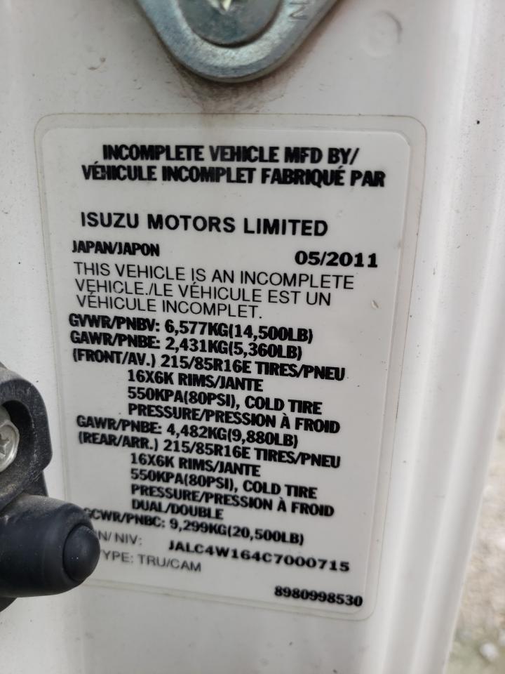 Photo 9 VIN: JALC4W164C7000715 - ISUZU NULL 