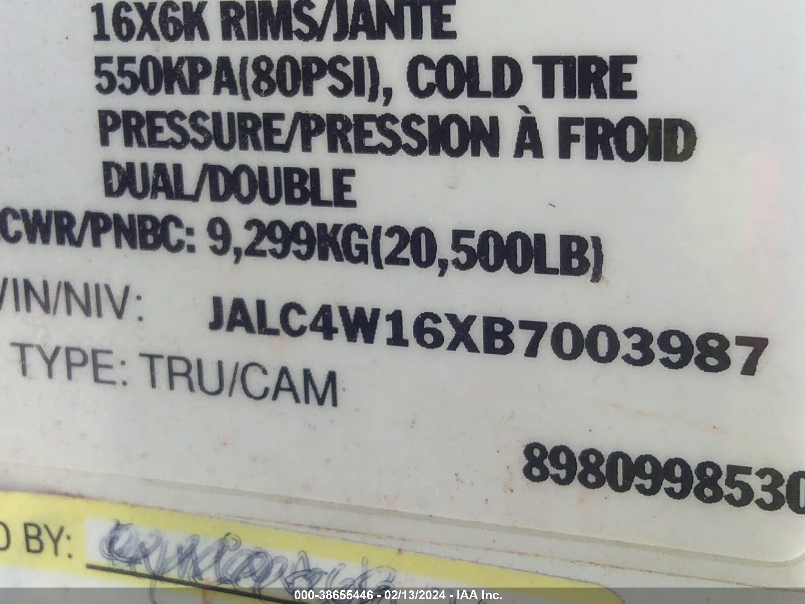 Photo 7 VIN: JALC4W16XB7003987 - ISUZU NPR 