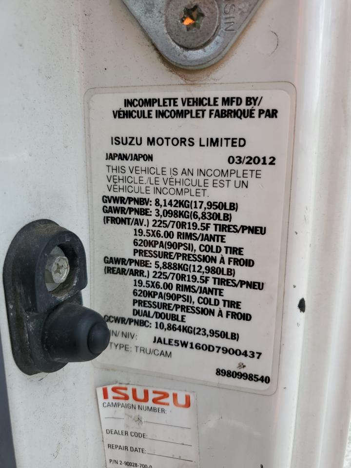 Photo 12 VIN: JALE5W160D7900437 - ISUZU NULL 