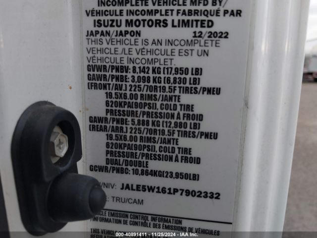 Photo 8 VIN: JALE5W161P7902332 - ISUZU NQR 