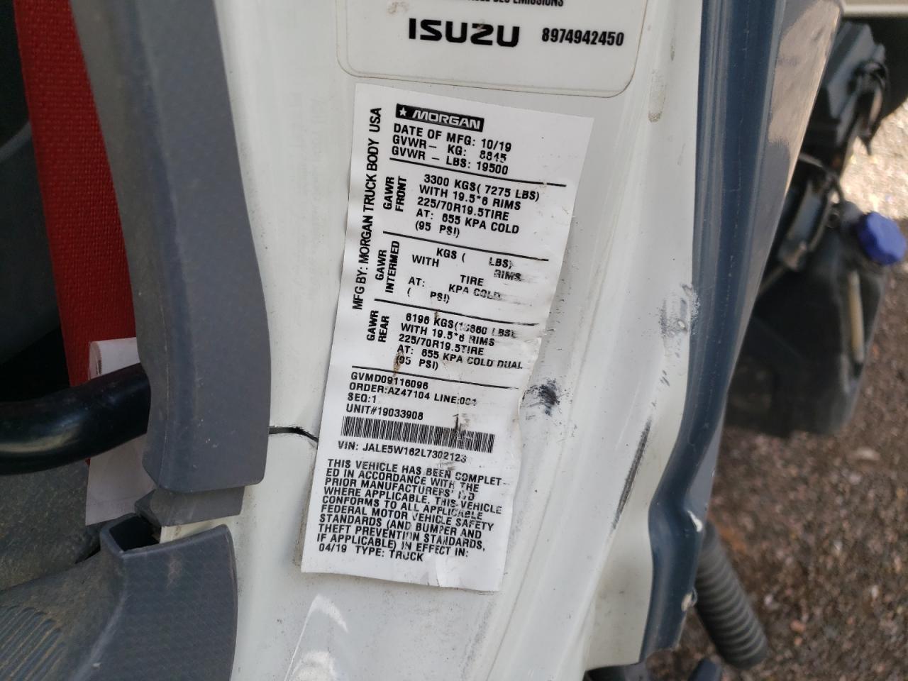 Photo 12 VIN: JALE5W162L7302123 - ISUZU NULL 