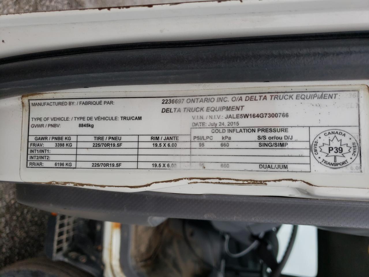 Photo 9 VIN: JALE5W164G7300766 - ISUZU ALL 