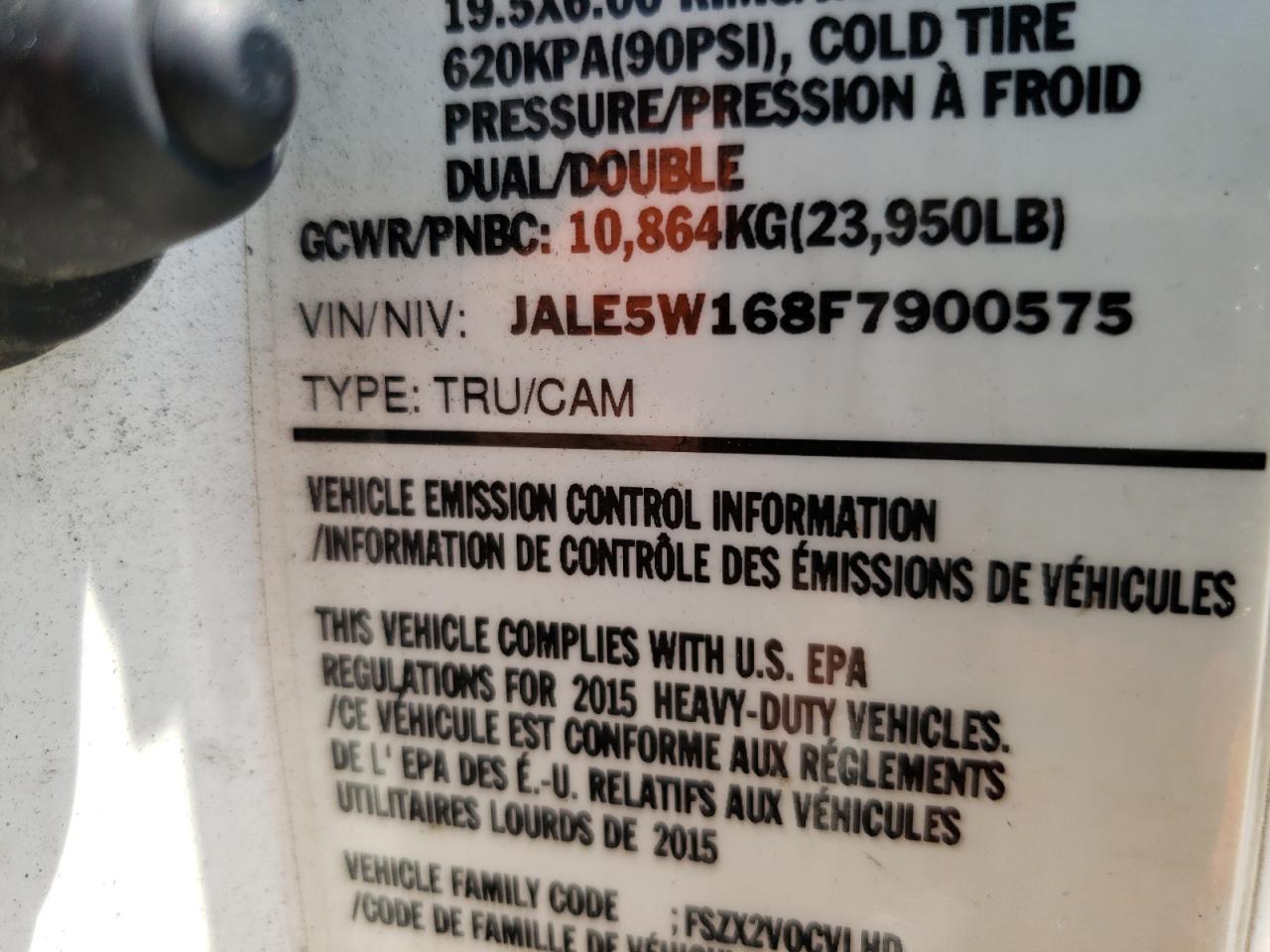 Photo 9 VIN: JALE5W168F7900575 - ISUZU NULL 