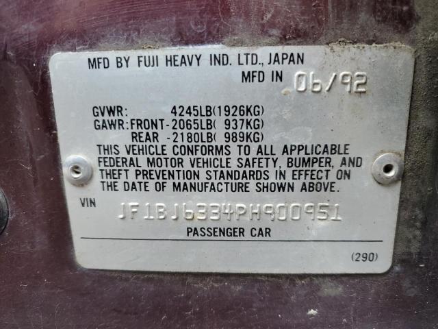 Photo 11 VIN: JF1BJ6334PH900951 - SUBARU LEGACY 