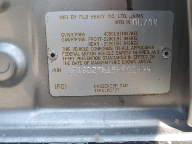 Photo 12 VIN: JF1GD29615H508434 - SUBARU IMPREZA WR 