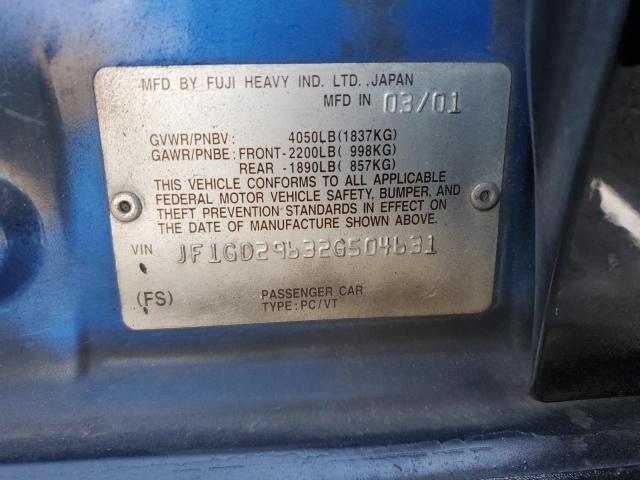 Photo 12 VIN: JF1GD29632G504631 - SUBARU IMPREZA WR 