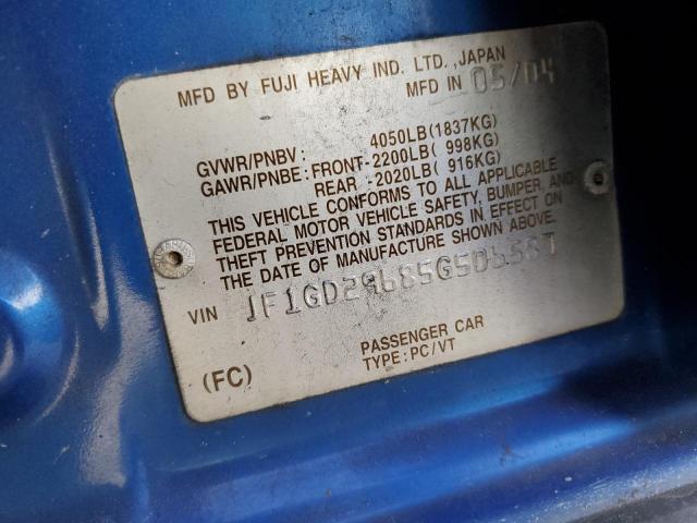 Photo 11 VIN: JF1GD29685G506587 - SUBARU WRX 