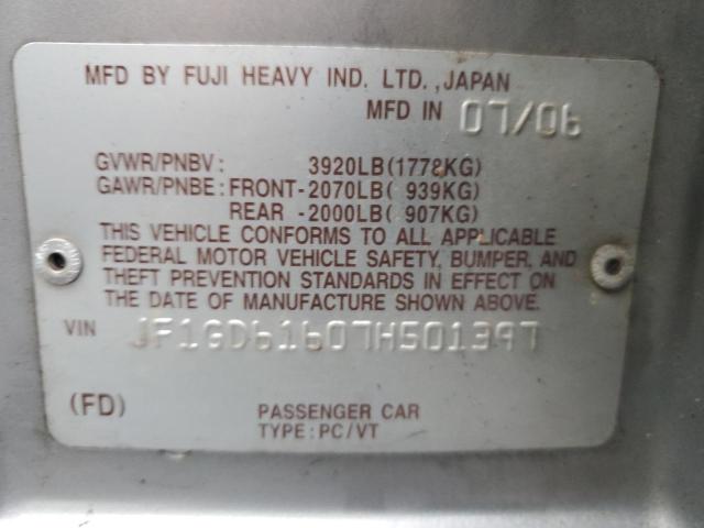 Photo 11 VIN: JF1GD61607H501397 - SUBARU IMPREZA 