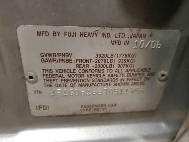 Photo 11 VIN: JF1GD61667G511454 - SUBARU IMPREZA 