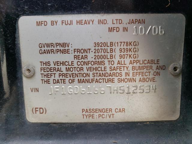 Photo 11 VIN: JF1GD61667H512534 - SUBARU IMPREZA 