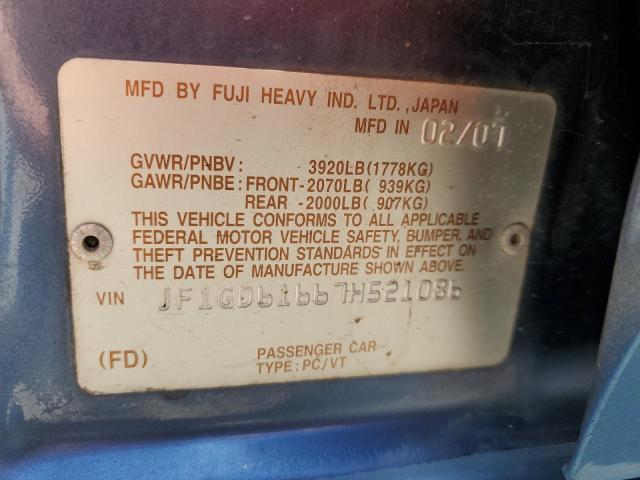 Photo 12 VIN: JF1GD61667H521086 - SUBARU IMPREZA 