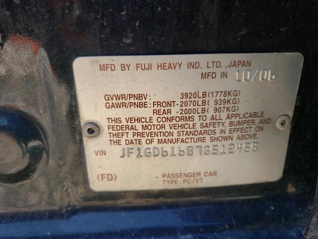 Photo 11 VIN: JF1GD61687G512458 - SUBARU IMPREZA 2. 