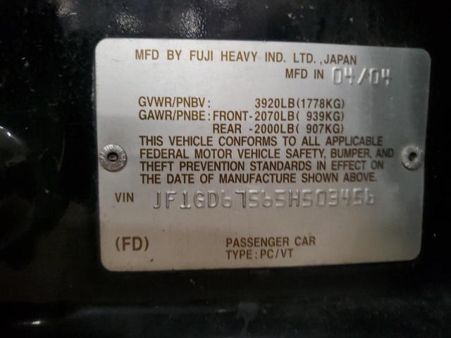 Photo 11 VIN: JF1GD67565H503456 - SUBARU IMPREZA RS 