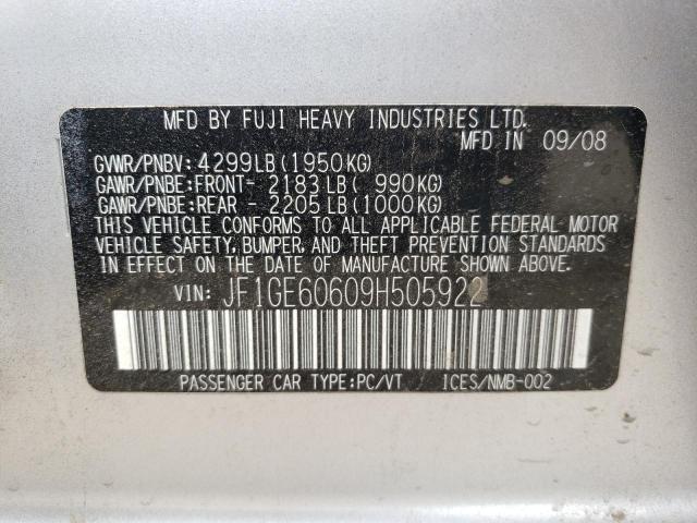 Photo 11 VIN: JF1GE60609H505922 - SUBARU IMPREZA 2. 