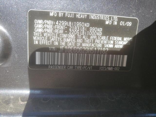 Photo 11 VIN: JF1GE60629H517182 - SUBARU IMPREZA 