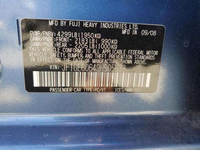 Photo 12 VIN: JF1GE60649H505633 - SUBARU IMPREZA 2. 