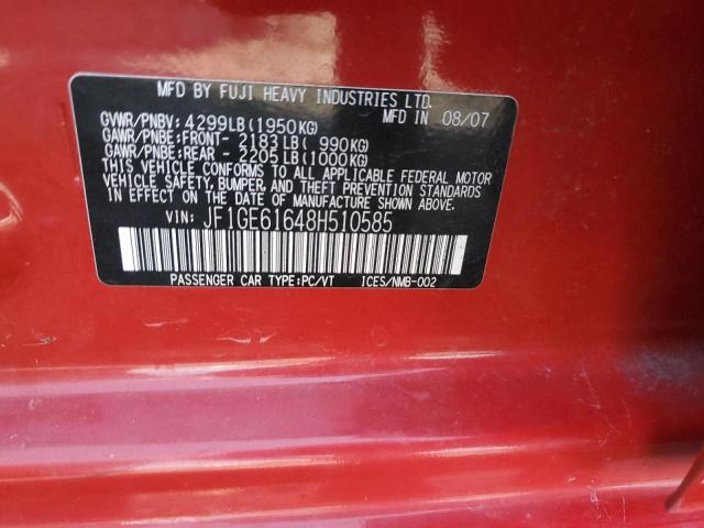 Photo 11 VIN: JF1GE61648H510585 - SUBARU IMPREZA 2. 