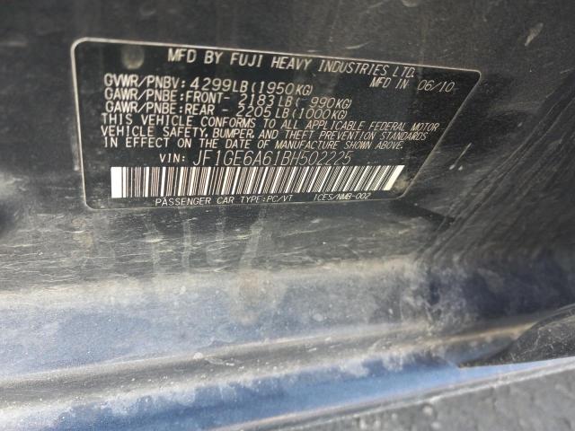 Photo 11 VIN: JF1GE6A61BH502225 - SUBARU IMPREZA 