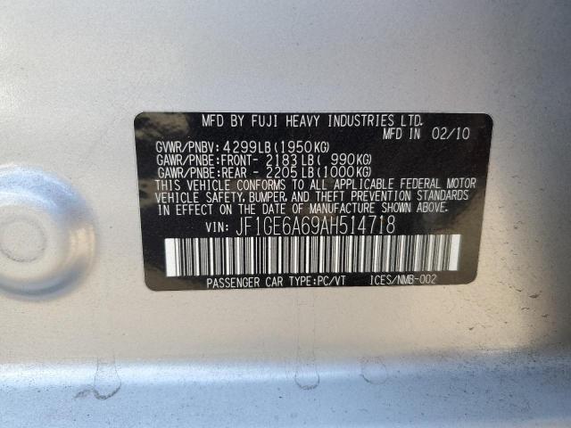 Photo 11 VIN: JF1GE6A69AH514718 - SUBARU IMPREZA 2. 