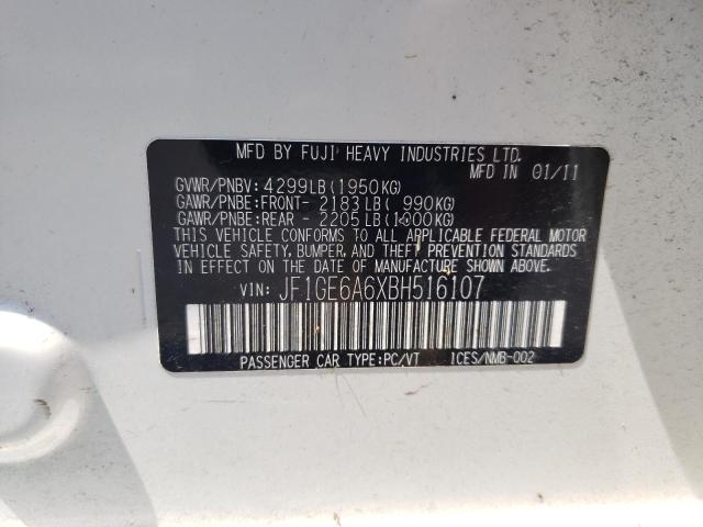 Photo 11 VIN: JF1GE6A6XBH516107 - SUBARU IMPREZA 