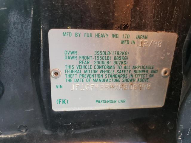 Photo 11 VIN: JF1GF4354XH808798 - SUBARU IMPREZA L 