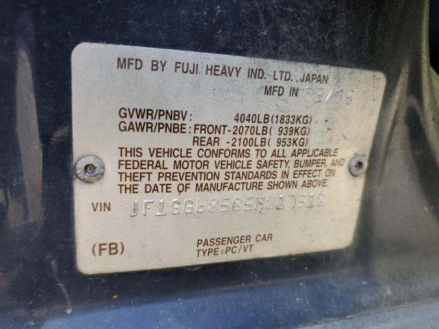 Photo 11 VIN: JF1GG68585H817518 - SUBARU IMPREZA OU 