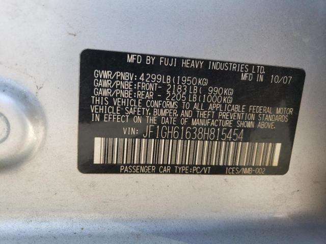 Photo 11 VIN: JF1GH61638H815454 - SUBARU IMPREZA 