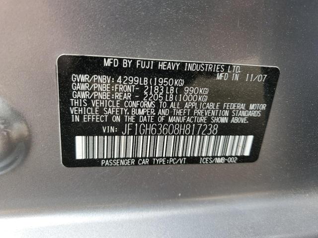 Photo 11 VIN: JF1GH63608H817238 - SUBARU IMPREZA OU 